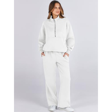ANRABESS Women's Oversized Sweatsuit Lounge Set Fall Tracksuit