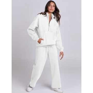 ANRABESS Women's Oversized Sweatsuit Lounge Set Fall Tracksuit