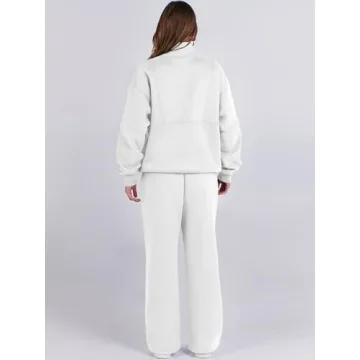 ANRABESS Women's Oversized Sweatsuit Lounge Set Fall Tracksuit