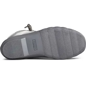 Sperry Women's Saltwater Cozy Fashion Boot, Grey Plaid, 7