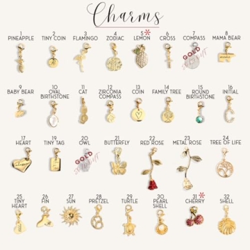 Handmade Gold Carabiner Charm Necklace for Women