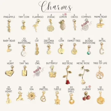 Handmade Gold Carabiner Charm Necklace for Women