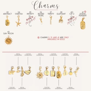 Handmade Gold Carabiner Charm Necklace for Women