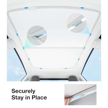 Wigoo 2025 Upgrade Tesla Model Y Sunshade Roof