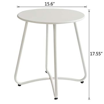 Shop HollyHOME Round Patio Snack Table with Adjustable Height