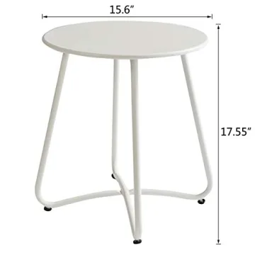 Shop HollyHOME Round Patio Snack Table with Adjustable Height