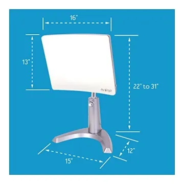 10,000 LUX Bright Light Therapy Lamp for Energy & Mood