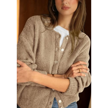 PRETTYGARDEN Women's Soft Button Up Sweater for Fall 2024