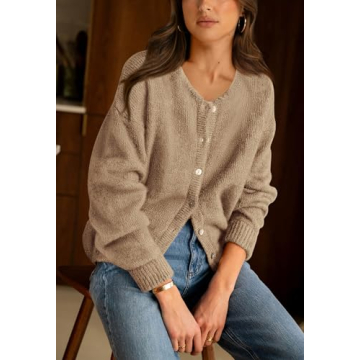 PRETTYGARDEN Women's Soft Button Up Sweater for Fall 2024
