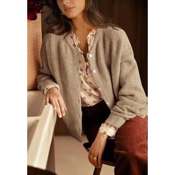 PRETTYGARDEN Women's Soft Button Up Sweater for Fall 2024