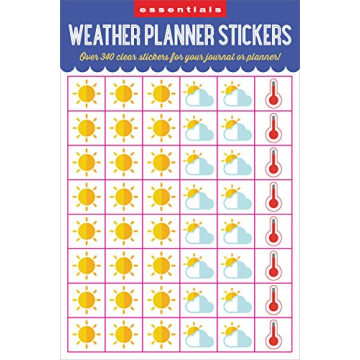 Vibrant Weather Planner Stickers (300 Icons) for Fun Organization