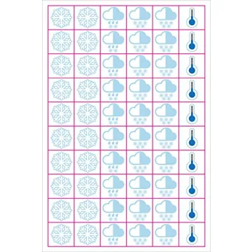 Vibrant Weather Planner Stickers (300 Icons) for Fun Organization