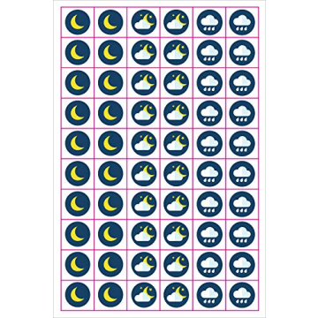 Vibrant Weather Planner Stickers (300 Icons) for Fun Organization
