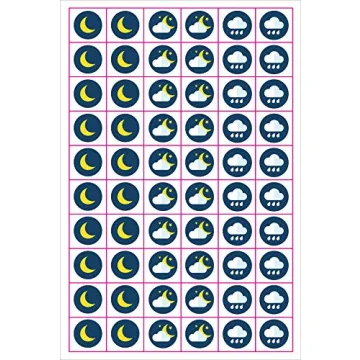 Vibrant Weather Planner Stickers (300 Icons) for Fun Organization