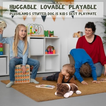Plushland Bulldog Stuffed Toy for Kids and Dog Lovers