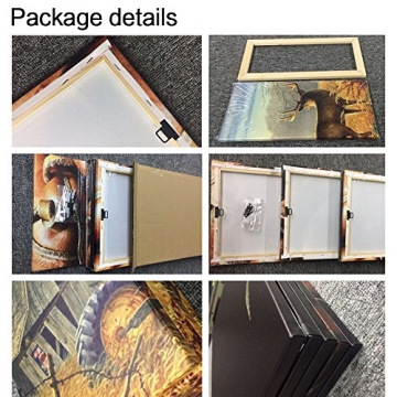 Canvas Wall Art Afro African American Woman Girl Purple Galaxy Space Picture Artwork for Home Kid Girls Room Bedroom Wall Decor Modern Abstract Style Giclee Stretched Framed Ready to Hang(16''Wx24''H)