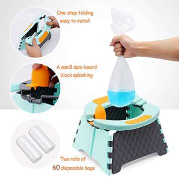 Portable Toddler Potty Training Seat for Easy Travel