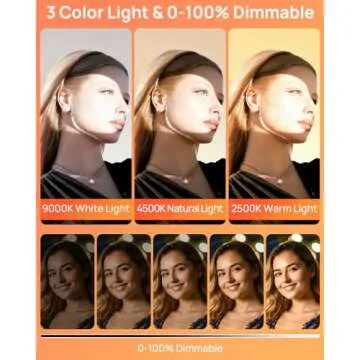 TeoTeeo Rechargeable Selfie Light - 80 LED Clip-On Phone Light,- Illuminate Your iPhone Experience, Ideal for TikTok, Makeup, Live Stream, Vlog Brilliance