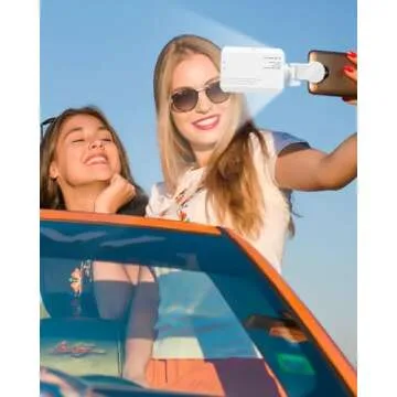 TeoTeeo Rechargeable Selfie Light - 80 LED Clip-On Phone Light,- Illuminate Your iPhone Experience, Ideal for TikTok, Makeup, Live Stream, Vlog Brilliance