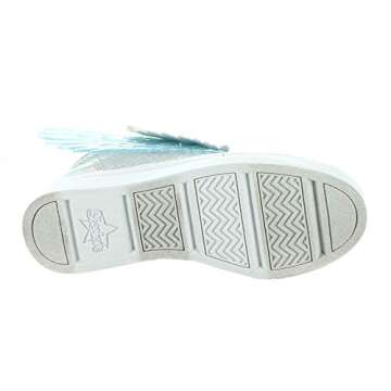 Skechers girls Twi-lites- Unicorn Wings Sneaker, Silver Pink, 13 Little Kid US