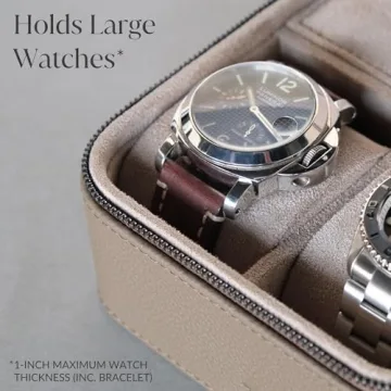 TAWBURY Luxury Leather Watch Box for Traveling Watch Enthusiasts