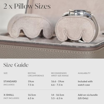 TAWBURY Luxury Leather Watch Box for Traveling Watch Enthusiasts