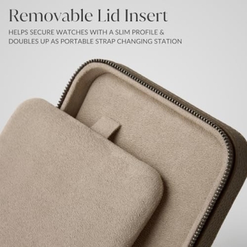 TAWBURY Luxury Leather Watch Box for Traveling Watch Enthusiasts