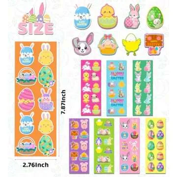 Easter Stickers for Kids - 400 Pcs Fun Craft Supplies