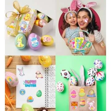 Easter Stickers for Kids - 400 Pcs Fun Craft Supplies
