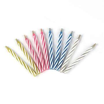 20PCS Magic Trick Relighting Candles Kids Brthday Cake Candle Party Novelty Joke Color Random
