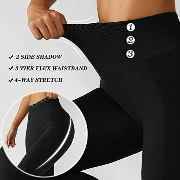 ASAGI Booty Lifting Leggings for Women - High Waist Yoga Pants