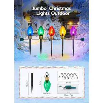 Jumbo C9 Christmas Lights for Gorgeous Holiday Displays