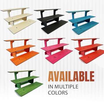 3-Tier Wooden Display Stand for Retail - Versatile & Portable