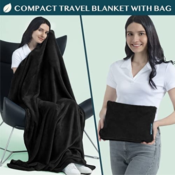 PAVILIA Travel Blanket Pillow for Cozy Comfort Anywhere