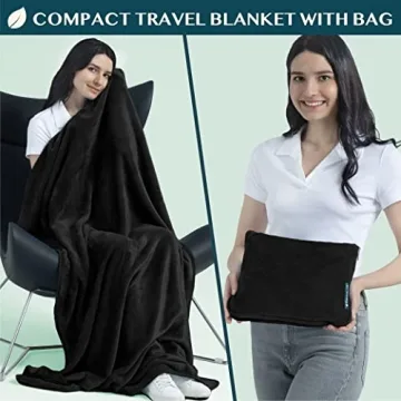 PAVILIA Travel Blanket Pillow for Cozy Comfort Anywhere