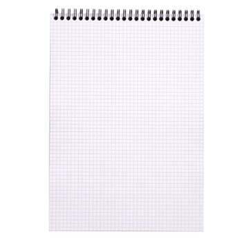 Rhodia - Wirebound Notepad - Graph - 80 Sheets - 8 1/4 x 11 3/4" - Black