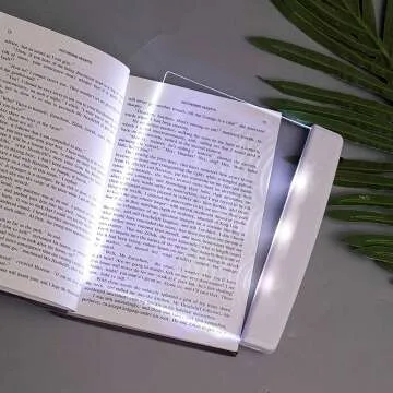 Juesi Flat Book Light - Wireless LED Reading Illuminator