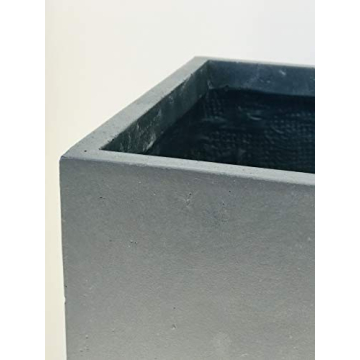 Kante 27.6" Tall Concrete Planter with Drainage for Indoor Outdoor