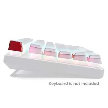 Glorious Aura V1 (White) Pudding Keycaps - Double Shot PBT Translucent for Mechanical Keyboards, 104 Key Set, TKL, Compact Compatible, English (US) Layout (Aura (White))