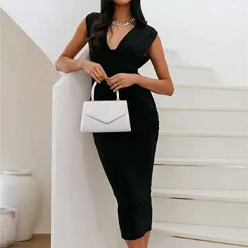 Dasein Women's Evening Bag Party Clutches Wedding Purses Cocktail Prom Handbags with Frosted Glitter...