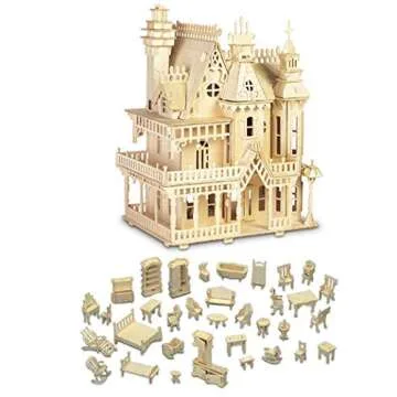 Fantasy Furniture Set & Villa Wooden Puzzles Bundle for All Ages