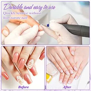 Honoson 3 Pcs 5 in 1 Nail Drill Bits 3/32 Inch Carbide Tungsten Multifunction Nail Drill Bits for Manicure Pedicure Cuticle Polishing Home Salon(Silver)