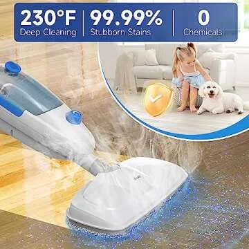 Versatile Neugo 1200W Steam Mop for Multi-Surface Cleaning