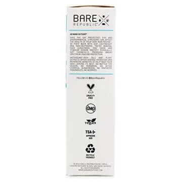 Bare Republic Mineral Tinted Face Sunscreen Lotion SPF 30 (1.7 oz)