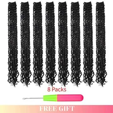 BOHOBABE 30" Crochet Passion Twist Braiding Hair - 8 Packs