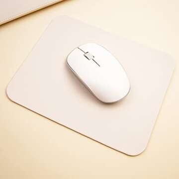 Benfan Laptop Sleeve 15 Inch Compatible with New MacBook Pro 15, MacBook Pro 16, Surface Book 15, Dell XPS 15 with Small Pouch, Mouse Pad and Cord Organizer, Color White