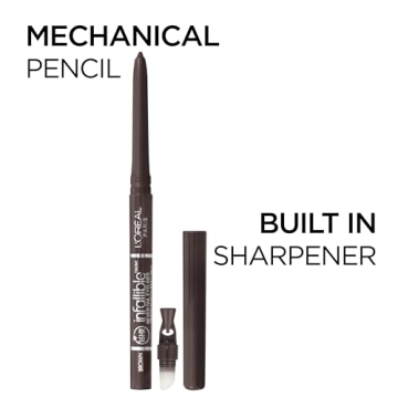 L'Oreal Infallible Pencil Eyeliner - Built-in Sharpener, 16hr Wear