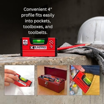 Kapro 246 Handy Pocket Level - Magnetic and Accurate