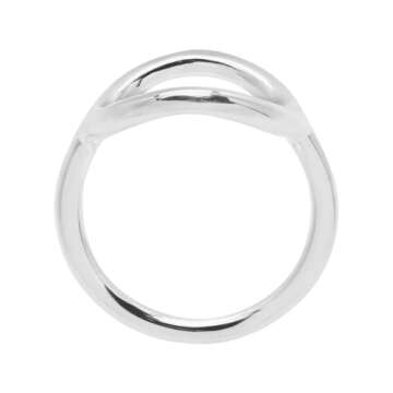 Silpada High-Polished .925 Sterling Silver Ring for Women, Jewelry Gift Idea, 'Karma', Size 8