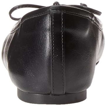 The Drop Women's Stylish Pepper Ballet Flats with Bow Black